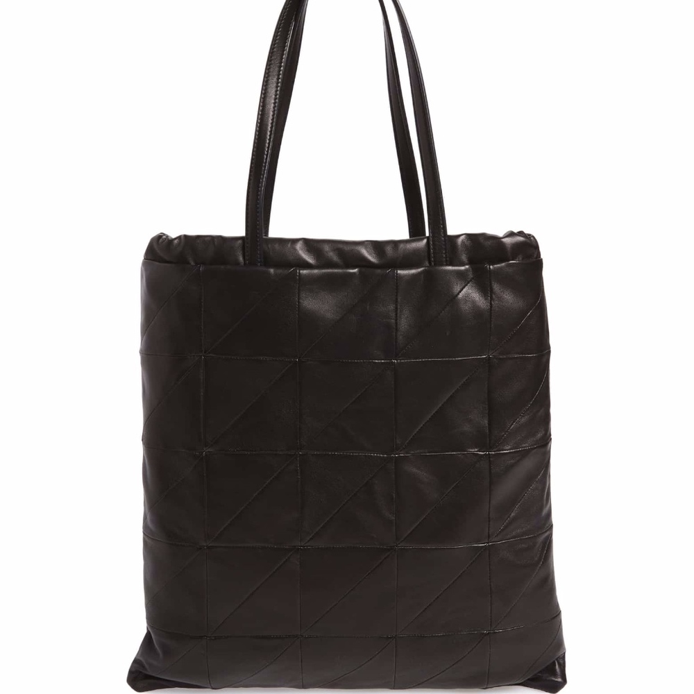 New Authentic SAINT LAURENT Antibe Flat Leather Shopper - Picture 3 of 8